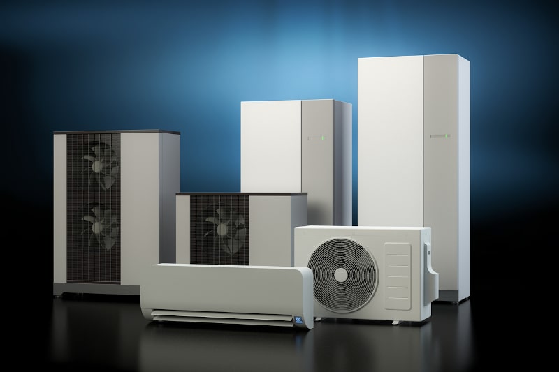 collection of heat pumps collection of heat pumps